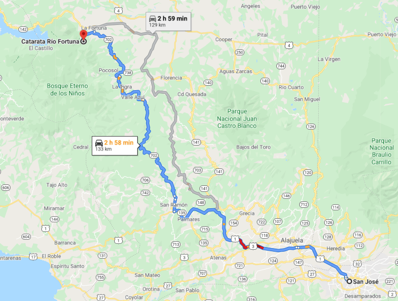 Cómo llegar a Catarata La Fortuna, Costa Rica